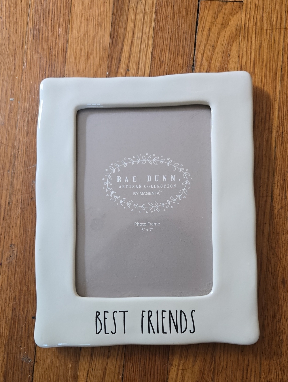Rae Dunn Cream Ceramic "Best Friends" Photo Frame 5x7